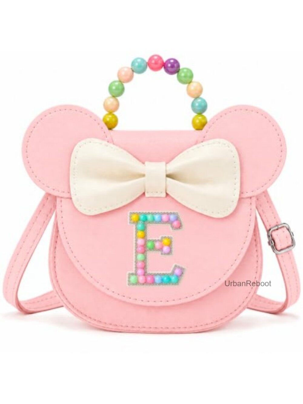 Toddler Crossbody Purse PU Leather Adjustable Strap Magnetic Flap